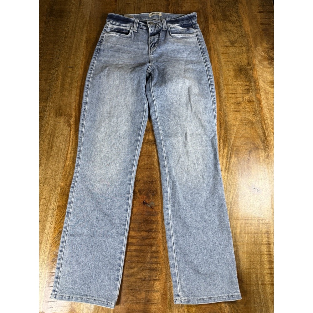 L'AGENCE Alexia High Rise Crop Cigarette Jeans Womens 24 Loyola Light Wash